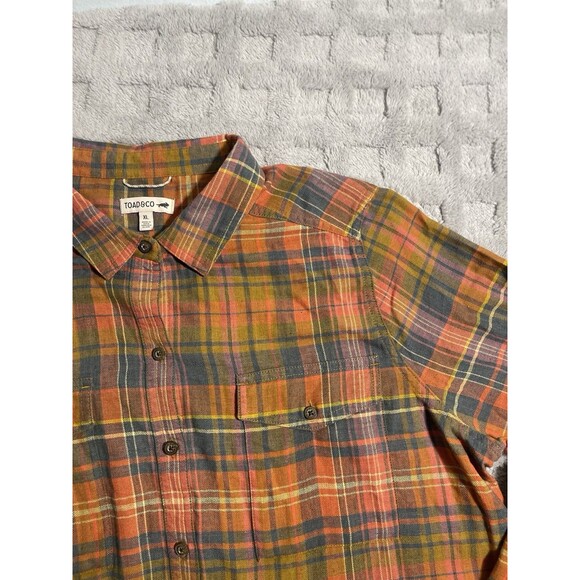 Toad & Co Women's  Re-form Flannel Long Sleeve Shirt Size XL Excellent Condition - Picture 5 of 16